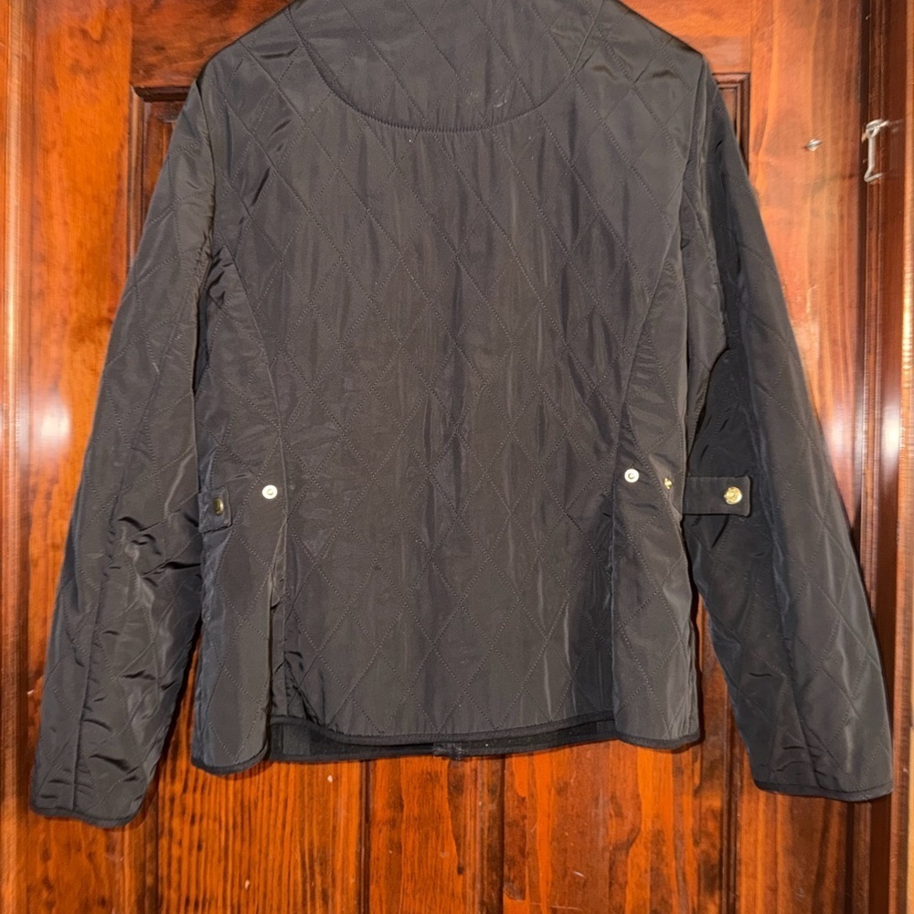 Talbots Women's Black Quilted Field Jacket - Picture 6 of 7